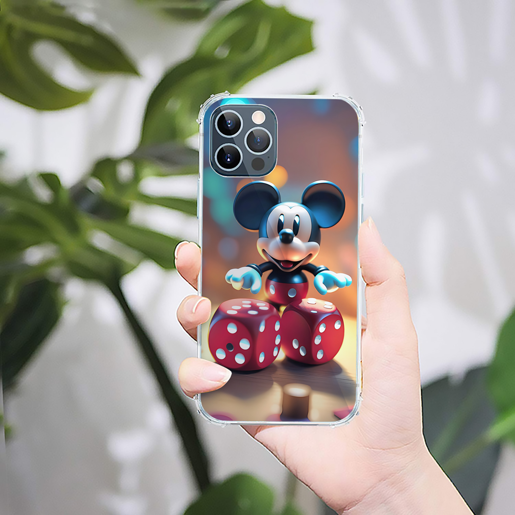 ミッキーマウス Mickey Mouse 【iPhone 12シリーズ対応】透明スマホケース（クリアソフトケース）